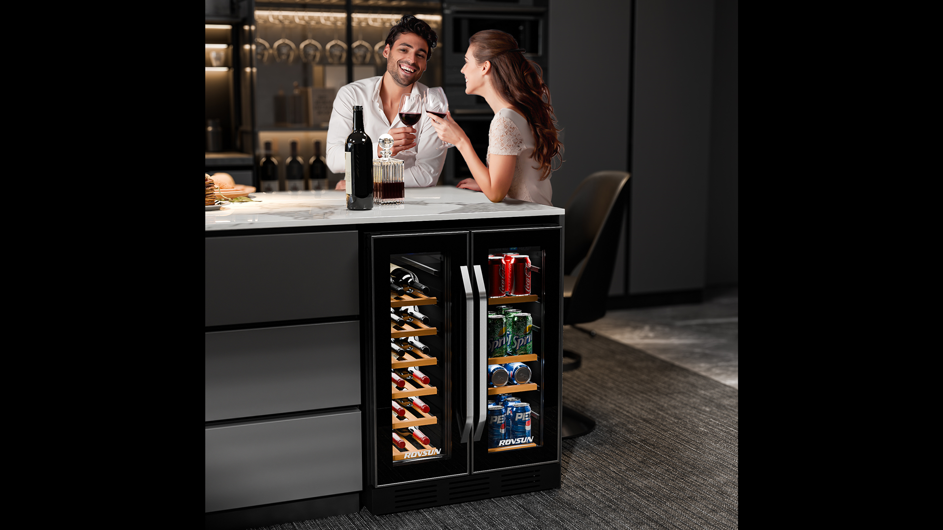 ru-ruru Amazon.com: ROVSUN 34 Bottle Wine Fridge - Dual Zone
